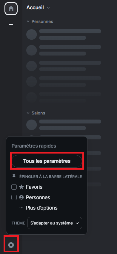 paramètres